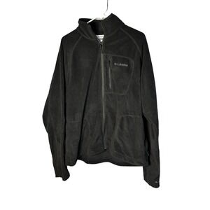 Columbia Men's Black Fleece Zip Front Jacket Size XL